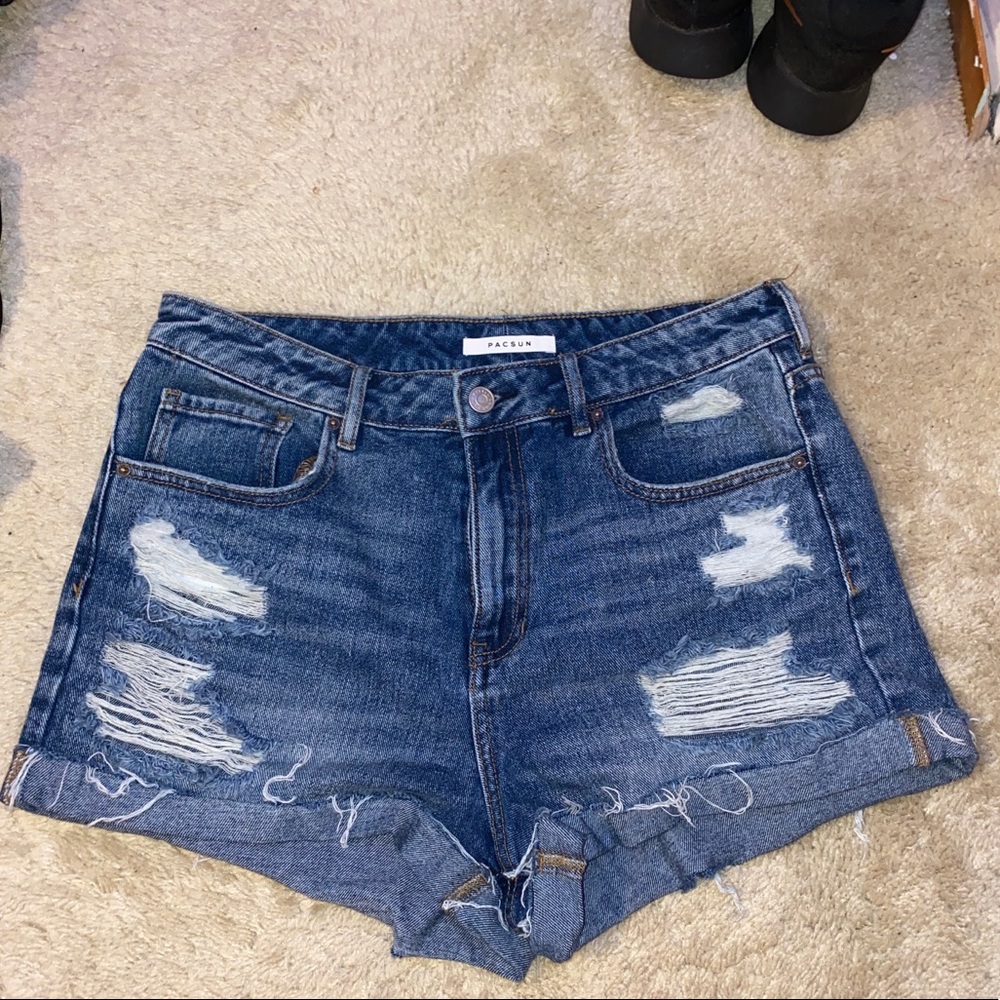 Pacsun Distressed Mom Jean Shorts
